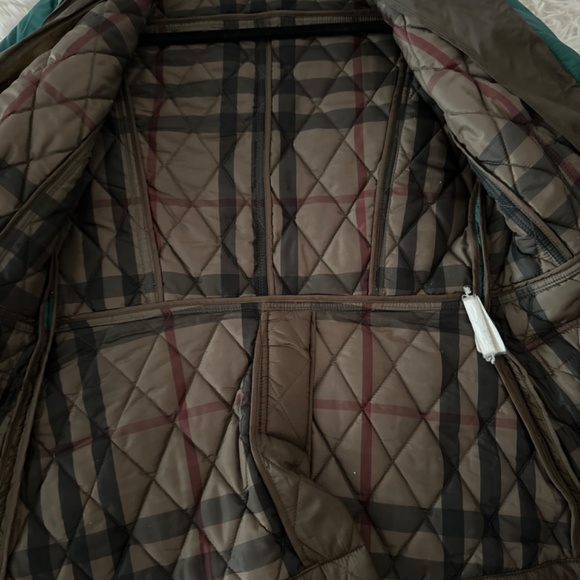 Burberry Green and Brown Quilted Utility Jacket - Picture 4 of 4
